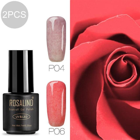 ROSALIND Hybrid Nail gel Set For Manicure Semi Permanent LED UV gel soak off MIX colorful gel lacquer varnishes