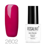 ROSALIND Nail Art Gel Varnishes Polish Soak Off 7ML White Bottle Vernis Semi Permanent Set Manicure UV Gel Nail Polish