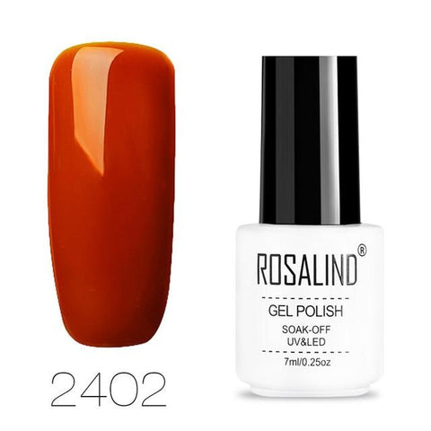 ROSALIND Nail Art Gel Varnishes Polish Soak Off 7ML White Bottle Vernis Semi Permanent Set Manicure UV Gel Nail Polish