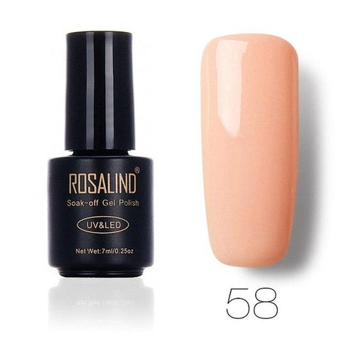 ROSALIND Nail Gel Polish 7ML 58 Fresh Colors Soak Off UV Hybrid Gel Nail Polish Set For Nail Art Manicure for Nails gel varnish
