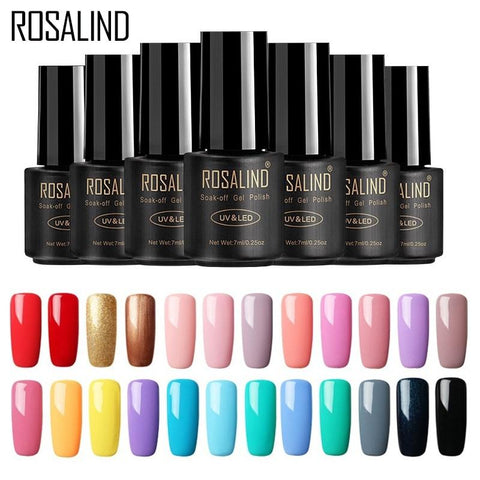 ROSALIND Nail Gel Polish 7ML 58 Fresh Colors Soak Off UV Hybrid Gel Nail Polish Set For Nail Art Manicure for Nails gel varnish