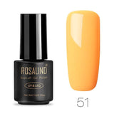 ROSALIND Nail Polish 7ML 58 Color Series Gel Nail Polish Nail Art UV LED Soak-off Gel Lacquer Vernis Semi Permanent Gel Varnish