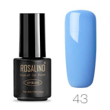ROSALIND Nail Polish 7ML 58 Color Series Gel Nail Polish Nail Art UV LED Soak-off Gel Lacquer Vernis Semi Permanent Gel Varnish