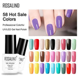 ROSALIND Nail Polish Gel Varnish Hybrid Nails Primer Gel UV Semi Permanant Base Coat Nail Art Gel Polish Set All for Manicure