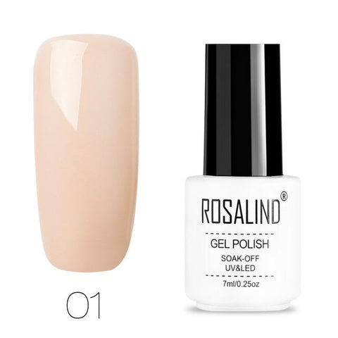 ROSALIND Nail Polish Gel polish uv Color Vernis Semi Permanent Gel Varnish Manicure Primer Top Coat Glitter Hybrid Nail Art