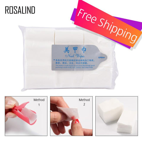 ROSALIND Nail Polish Remover Gel varnishes Remover Soak Off Cap Clip Lint-free Wipes Cleaner Degreaser for Polish Gel UV