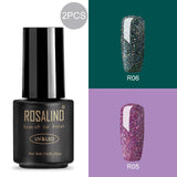 ROSALIND Nail gel polish for Manicure nail Art 7ML Rainbow Color hybrid UV gel varnishes for nail design