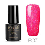 ROSALIND Nail gel polish for Manicure nail Art 7ML Rainbow Color hybrid UV gel varnishes for nail design