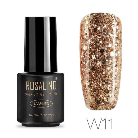 ROSALIND Nail gel polish for Manicure nail Art 7ML Rainbow Color hybrid UV gel varnishes for nail design