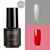 ROSALIND Nail gel polish for Manicure nail Art 7ML Rainbow Color hybrid UV gel varnishes for nail design