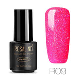 ROSALIND Nail gel polish for Manicure nail Art 7ML Rainbow Color hybrid UV gel varnishes for nail design