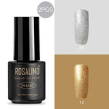 ROSALIND Nail gel polish for Manicure nail Art 7ML Rainbow Color hybrid UV gel varnishes for nail design