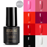 ROSALIND Nail gel polish for Manicure nail Art 7ML Rainbow Color hybrid UV gel varnishes for nail design