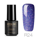 ROSALIND Nails Gel Polish Lucky Hybrid Varnish Set rainbow 7ML Semi Permanent Primer Base for Nail Art Poly UV Gel Nail Polish