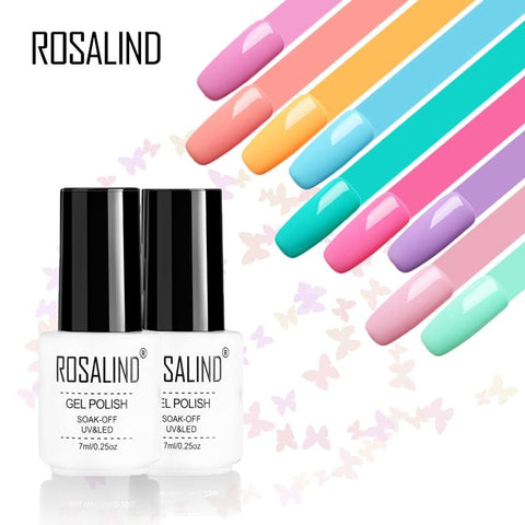 ROSALIND Pure Color 7ML Gel Nail Polish Nail Gel polish Gellak Varnishes set for manicure Prime Design Manicure Nail Art Top