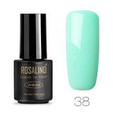ROSALIND Pure Color Gel Nail Polish Set For Manicure Gel Varnishes Hybrid Nails Art Semi Permanent Soak Off Polishing W Top