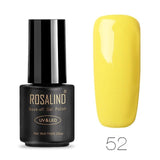ROSALIND Pure Color Gel Nail Polish Set For Manicure Gel Varnishes Hybrid Nails Art Semi Permanent Soak Off Polishing W Top