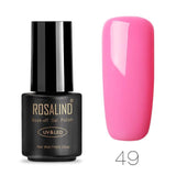 ROSALIND Pure Color Gel Nail Polish Set For Manicure Gel Varnishes Hybrid Nails Art Semi Permanent Soak Off Polishing W Top