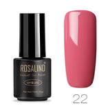 ROSALIND Pure Color Gel Nail Polish Set For Manicure Gel Varnishes Hybrid Nails Art Semi Permanent Soak Off Polishing W Top