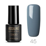 ROSALIND Pure Color Gel Nail Polish Set For Manicure Gel Varnishes Hybrid Nails Art Semi Permanent Soak Off Polishing W Top