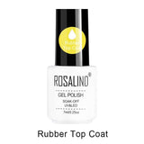 ROSALIND Top Base Coat Gel Polish UV Shiny Sealer Soak off Reinforce 7ml Long Lasting Nail Art Manicure Gel Lak Varnish Primer