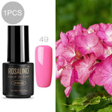 ROSALIND UV gel polish Semi Permanent Hybrid Gellak Set For Nail Manicure Soak off Top Coat White Gel varnishes