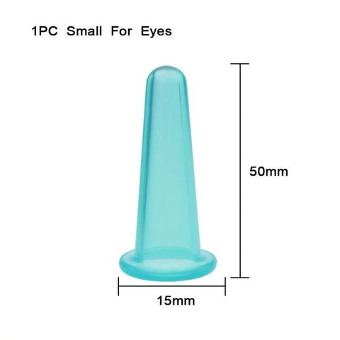 Randomly Color !! Face Eye Anti age Silicone Cupping Cups Health care Facial Lifting Massage Beauty Tool Facial Massage Cups