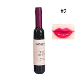 Red Wine Bottle Matte lip tint Lip Gloss Waterproof Long Lasting Lipgloss Moisturize Lip Tint Cosmetic Liquid Lipstick 6 Colors