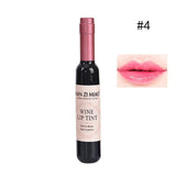 Red Wine Bottle Matte lip tint Lip Gloss Waterproof Long Lasting Lipgloss Moisturize Lip Tint Cosmetic Liquid Lipstick 6 Colors