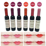 Red Wine Bottle Matte lip tint Lip Gloss Waterproof Long Lasting Lipgloss Moisturize Lip Tint Cosmetic Liquid Lipstick 6 Colors