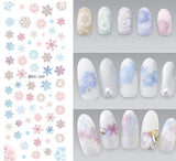 Rocooart DS255 DIY Water Transfer Nails Art Sticker Colorful Purple Fantacy Flowers Nail Stickers Wraps Foil Sticker manicure