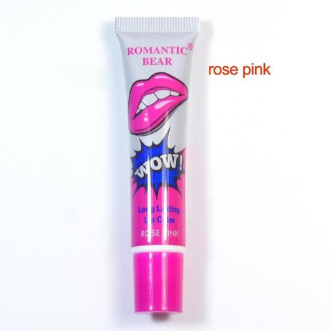 Romantic Bear Hot Selling Waterproof Lipstick Famous Brand Beauty Red Wow Makeup Matte Lip Gloss Impermeavel lip gloss Cosmetics