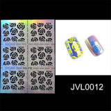 Rosalind 1 Sheets DIY Manicure Irregular Grid Stencil Reusable Nail Art Vinyls Hollow Stickers Stamping Template Nail Tools