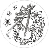 Rose Christmas Vintage Pattern Stamping Nail Art Image Plate 5.6cm Stainless Steel Template Polish Manicure Stencil Tool