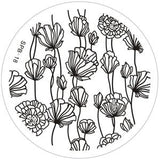 Rose Christmas Vintage Pattern Stamping Nail Art Image Plate 5.6cm Stainless Steel Template Polish Manicure Stencil Tool
