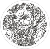 Rose Christmas Vintage Pattern Stamping Nail Art Image Plate 5.6cm Stainless Steel Template Polish Manicure Stencil Tool