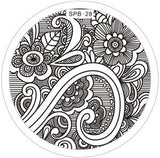 Rose Christmas Vintage Pattern Stamping Nail Art Image Plate 5.6cm Stainless Steel Template Polish Manicure Stencil Tool