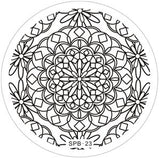 Rose Christmas Vintage Pattern Stamping Nail Art Image Plate 5.6cm Stainless Steel Template Polish Manicure Stencil Tool