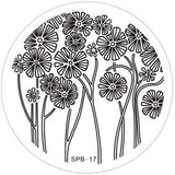 Rose Christmas Vintage Pattern Stamping Nail Art Image Plate 5.6cm Stainless Steel Template Polish Manicure Stencil Tool