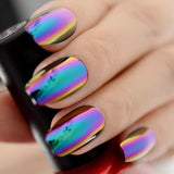 Rose Gold 24 Full Cover False Nails Gorgeous Glitter Ballerina Acrylic Nail Tips 12 sizes Full Coverage DIY Tips with Adhesive