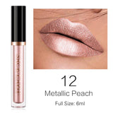 SACE LADY 6ml/1.5ml Glitter Lipstick Liquid Makeup Waterproof Metallic Lip Gloss Set Long-lasting Shimmer Metal Lipgloss Tint