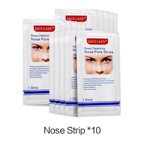 SACE LADY Blackhead Remover Mask Nasal Strips Black Head Nose Dot Spot Peel Off Sticker Face Acne Whitehead Pore Cleaner