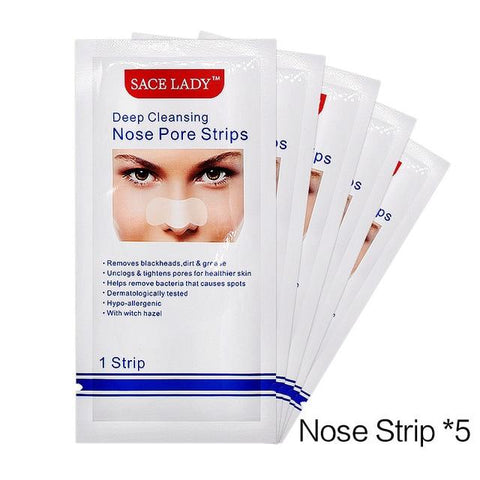 SACE LADY Blackhead Remover Mask Nasal Strips Black Head Nose Dot Spot Peel Off Sticker Face Acne Whitehead Pore Cleaner