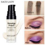 SACE LADY Eyeshadow Primer Makeup Eye Base Cream Liquid Eye Shadow Primer Make Up Oil Control Brighten Long Lasting Cosmetic