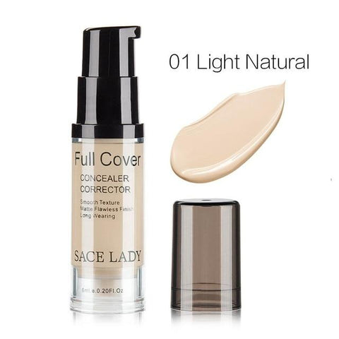 SACE LADY Face Concealer Cream Full Cover Makeup Liquid Corrector Foundation Base Make Up For Eye Dark Circles Facial Cosmetic