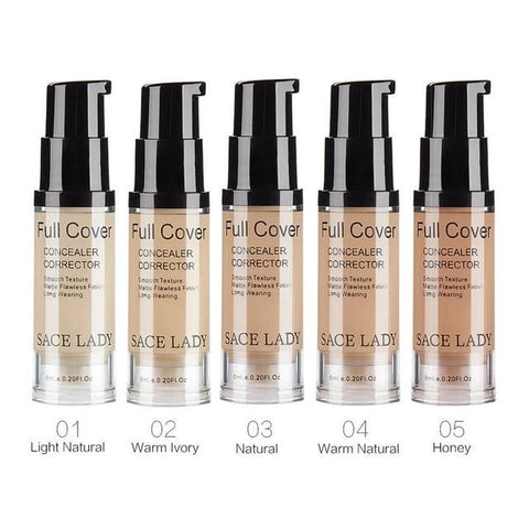 SACE LADY Face Concealer Cream Full Cover Makeup Liquid Corrector Foundation Base Make Up For Eye Dark Circles Facial Cosmetic