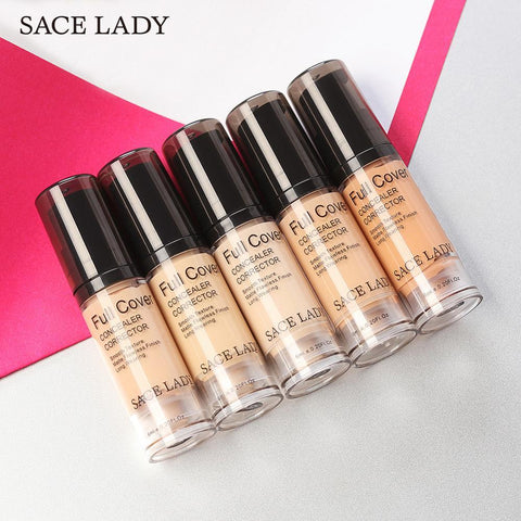 SACE LADY Face Concealer Cream Liquid Makeup Full Cover For Dark Circles Natural Complexion Blemishes Spots Face Flaws Cosmetic