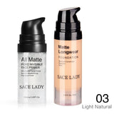 SACE LADY Face Primer Makeup Set Liquid Foundation Cream Waterproof Matte Base Make Up Natural Concealer Oil-control Cosmetic