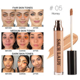 SACE LADY Full Cover Pro Makeup Concealer Cream Face Corrector Liquid Make Up Base For Eye Dark Circles Facial Natural Cosmetic