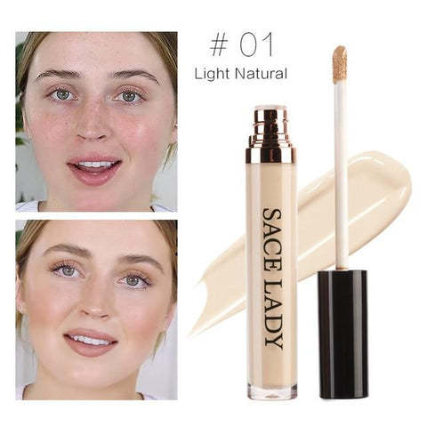 SACE LADY Full Cover Pro Makeup Concealer Cream Face Corrector Liquid Make Up Base For Eye Dark Circles Facial Natural Cosmetic